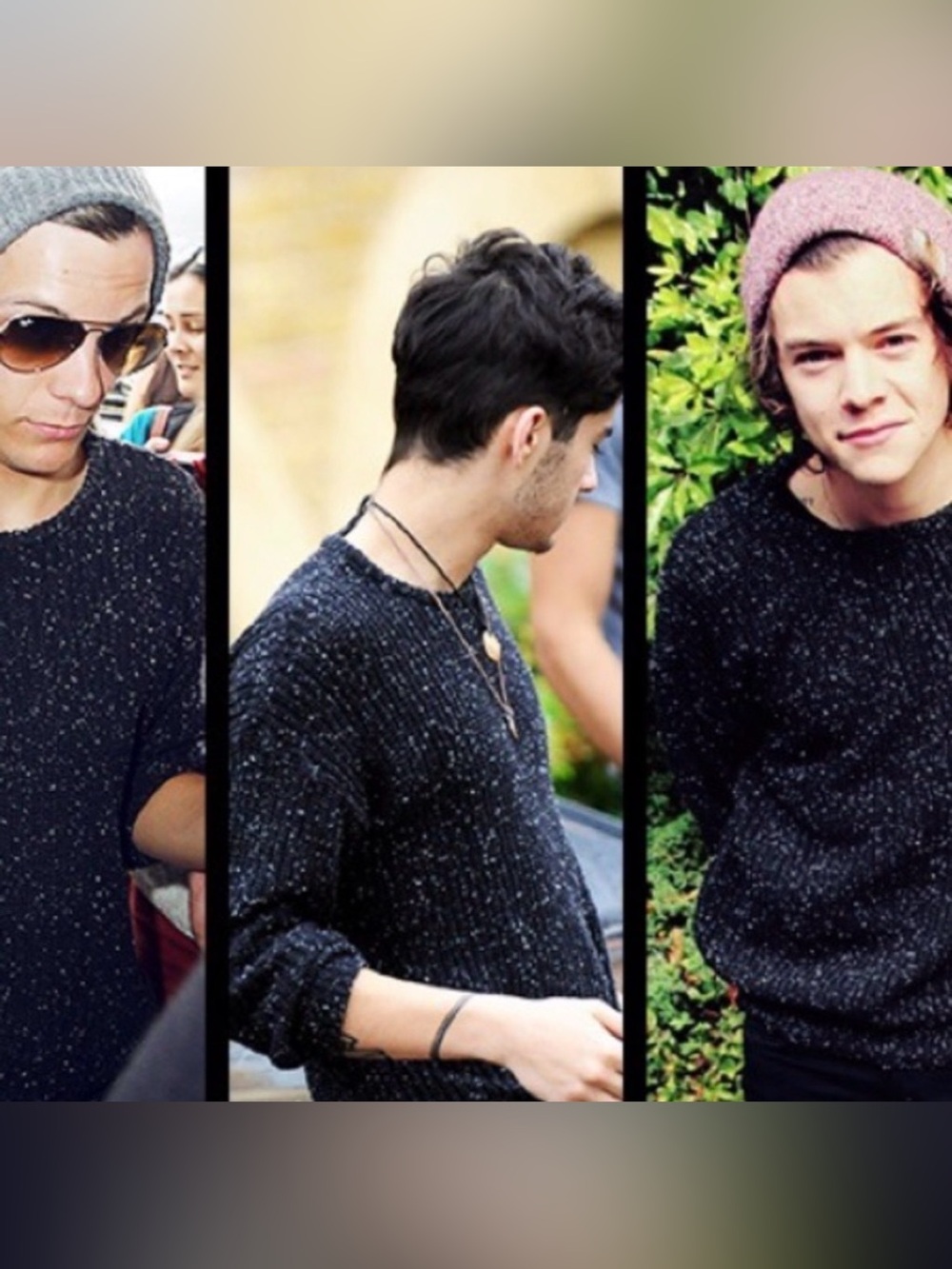 American apparel fisherman sweater black and white speckle 100% cotton small - Picture 3 of 5